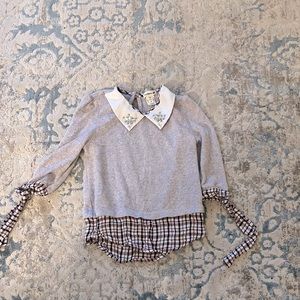 Beautiful and unique girls sweater with rhinestones